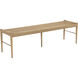 Moira Natural / Light Wash Bench